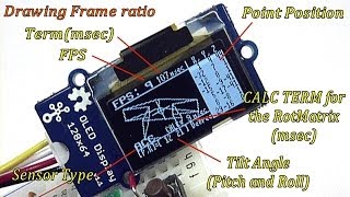 SSD1306 I2C with IMU ACC amp GYRO Sensor [upl. by Atnes]