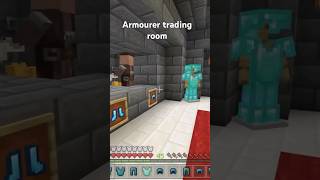 Armourer trading room minecraft minecraftsurvival minecraftbuilds trading xbox bedrock [upl. by Michele672]