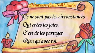 15 idées pour la SaintValentin Amitié  Amour  texte et poème [upl. by Corabel]