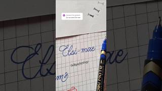 Name request  Elsimae calligraphy trending shortsvideo satisfying art [upl. by Susej622]