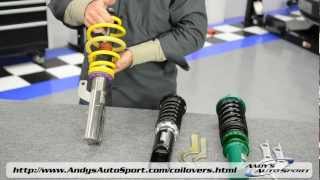 Lowering Springs vs Coilovers  Presented by Andys Auto Sport [upl. by Nalad]