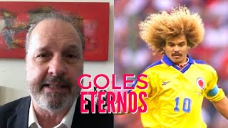 GOLES ETERNOS  Carlos Valderrama y su excelsitud en el pase [upl. by Leilani]