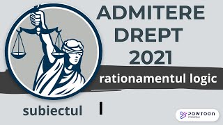 Admitere Facultatea de Drept UBB 2021 rationament logic exercitiul 1 [upl. by Elleyoj]