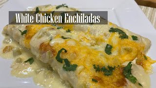 White Chicken Enchiladas  How To Make Creamy Chicken Enchiladas Recipe  RKC [upl. by Clay4]