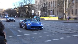 NEW Corvette C7 Z06 Convertible in Munich  Sounds [upl. by Wehtam]