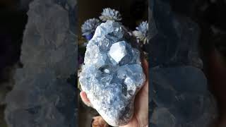 💙Stunning High Quality 5lb Celestite Cluster💙 crystals celestite zodiac gemstone smallbusiness [upl. by Lukey]