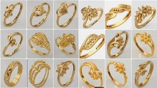 Latest Gold Ring Collection for Ladies in 2022  New Gold Ring Design Latest Fashion Design [upl. by Drandell]