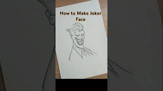 How to Make Joker Face joker drawingfaces drawingstyles shorts [upl. by Atled]