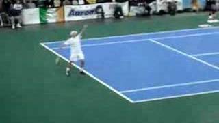 Roddick imitates Serena Dont miss this Hilarious [upl. by Llednek]