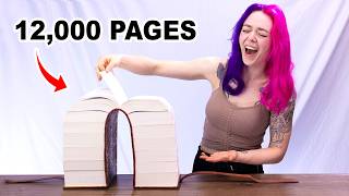 I made a 12000 page bookbinding abomination [upl. by Livvyy]