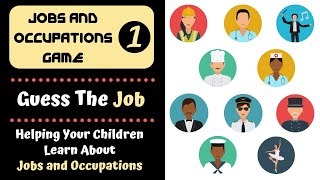 Jobs and Occupations Game  Guess the Job  Games for Kids [upl. by Essa182]