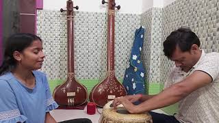 Raag  bilaskhani Todi  drut  tritaal  taught by Dr Anjani Kumar Mishra [upl. by Eceinahs]