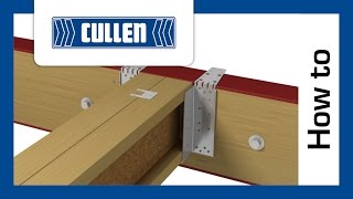 CULLEN HUH Hanger Installation Steel beam with packer IJoist connection [upl. by Erbe592]