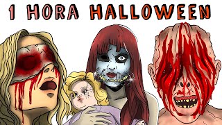 1 HORA TERROR EN HALLOWEEN 🎃 Draw My Life Historia de Terror [upl. by Brinn]