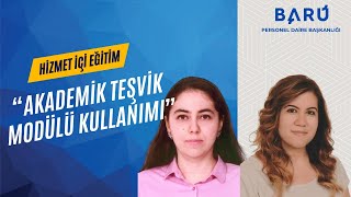 Akademik Teşvik Modülü Kullanımı [upl. by Vange]