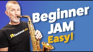 Easy Saxophone Jam for Absolute Beginners [upl. by Aligna]