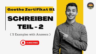 Goethe Zertifikat B1 Prüfung  Schreiben Teil  2  Video  4  Meinung äußern [upl. by Wharton]