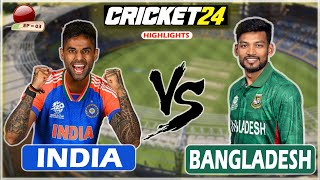 India Vs Bangladesh 2024 1st T20i  Cricket24 EP03 RtxRohit [upl. by Danae380]