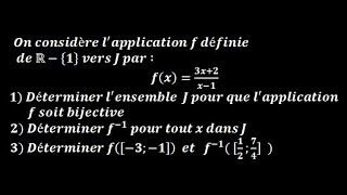 Applications  application bijective et sa réciproque 2 [upl. by Ennoira]