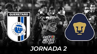 Resumen y Goles  Querétaro vs Pumas  Liga BBVA MX  Grita México C22  Jornada 2 [upl. by Vacla74]