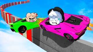 ¡RETO de PARKOUR EXTREMO en GTA 5 😱💥🚗 GTA V con SOYDANY y PANCRACIO [upl. by Illac706]