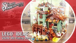 🎣 LEGO Ideas 21310  Old Fishing Store  Alter Angel Laden  Unboxing Speedbuild Review deutsch [upl. by Joslyn]