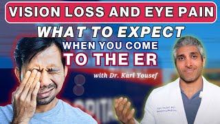 VISION LOSS AND EYE PAIN WHAT TO EXPECT WHEN YOU COME INTO THE EMERGENCY ROOM [upl. by Helge]