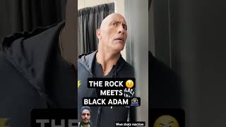 WHEN THE ROCK 🤨 MEETS BLACK ADAM 🦹‍♂️ dwaynejhonson edit memes blackadam dc dceu wwe shots [upl. by Swirsky]