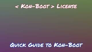 Install KonBoot on PC 2024 [upl. by Jasmina]