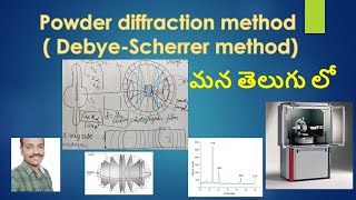 Powder diffraction method in Telugu  DrRaheem Ahmed  Powder Xray diffraction [upl. by Nabroc60]