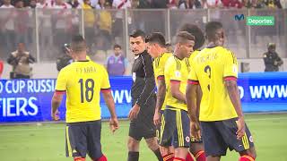 Perú 1  1 Colombia Vive el pase al repechaje al ras de la cancha [upl. by Sato]