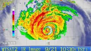 Super typhoon Usagi  Taiwan Radar [upl. by Allianora]