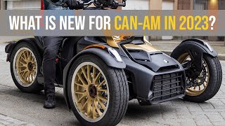 New 2023 CanAm RykerSpyder Lineup  My Honest Impressions [upl. by Eirelam]