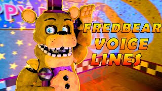 FNAF SFM  FREDBEAR VOICE Running in the 80s [upl. by Hsot]