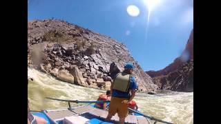 Skull Rapid Right Run Westwater Canyon 2200cfs [upl. by Ithnan]