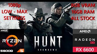 Hunt Showdown 1896  AMD Ryzen 5 5600G  RX6600  PC Benchmark  1080p Native  Low  Max [upl. by Neall]