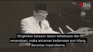 Pidato Soekarno dimarkas PBB Tahun 1960 quotImperialisme amp Irian Baratquot [upl. by Atterg]