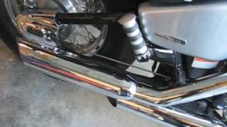 VLX 600 Shadow Honda Vance amp Hines Cruisers exhaust with Dynojet [upl. by Nolham]