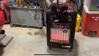 VODA Heat Powered Fan on Portable Propane Cabinet Heater [upl. by Tezzil438]