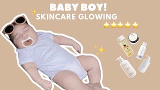 BABY BOY SKINCARE GLOWING  mulus putih bersih kenyal glowing ✨ [upl. by Millie]