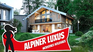 Das ultimative Holzhaus alpiner Luxus mega modern – Landhaus von Sonnleitner  Haustour [upl. by Anoed]