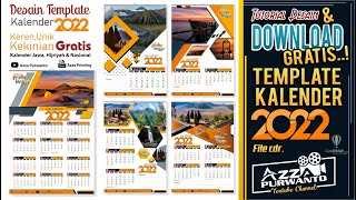 TEMPLATE KALENDER 2022 Download Gratis Unik Keren Kekinian  lengkap jawa hijriyah dan nasional cdr [upl. by Adirem662]