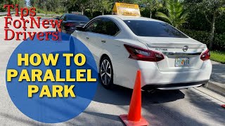 How To Parallel ParkTips For BeginnersNew Drivers [upl. by Sehguh]