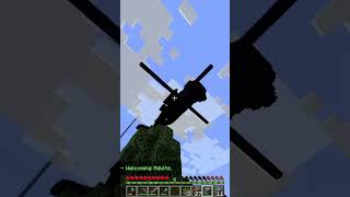 Minecraft Helicopter Build on 2b2t minecraft minecraftshorts 2b2t [upl. by Thurber]