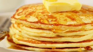 Pancakes Recipe Demonstration  Joyofbakingcom [upl. by Namra]