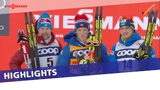 Klaebo returns on top of the podium in Mens Pursuit at Toblach  Highlights [upl. by Sedrul875]