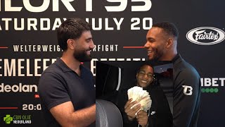 Oude herinneringen terughalen met Endy Semeleer😂  Glory 93 prefight interview [upl. by Afra]