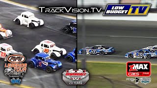 zMAX CARS Tour West amp MMI Legends Tour West Highlights  Round 7  Irwindale Speedway [upl. by Arahc]