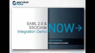 Configuring SAML 20 with ServiceNow [upl. by Brandtr]