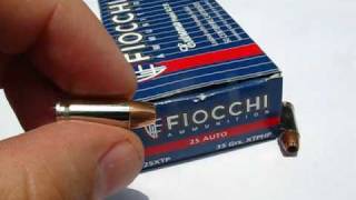 25 ACP  Fiocchi XTP  Ammo Test [upl. by Amolap906]